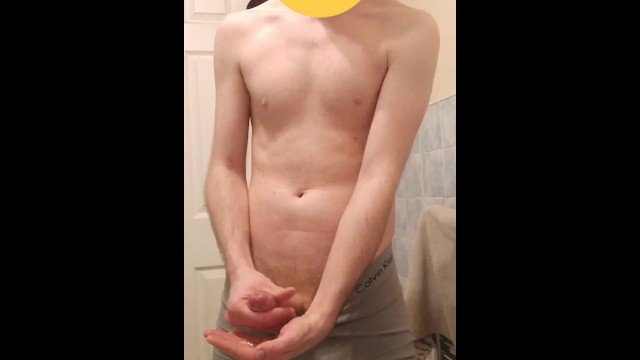 wanking in my bathroom