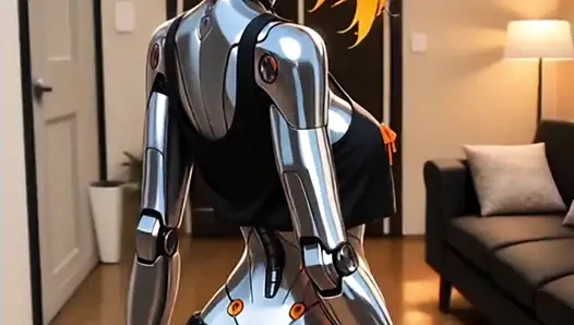 Hentai anime - Robot girl like a real woman