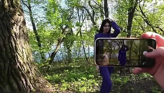 Sex in the Forest with Hot MILF