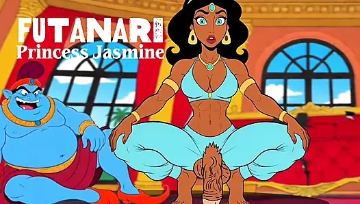 Futanari. Princess Jasmine Girl with a Big Dick. Porn Aladdin Series.