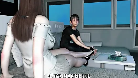 3D BBW MILF Wearing Sexy Pantyhose Got Fucked so Hard
