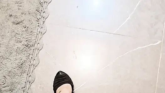 Mistress Humiliates Her Slave  Foot & Shoe Worship Training with Collar Domestic BDSM  Part 6