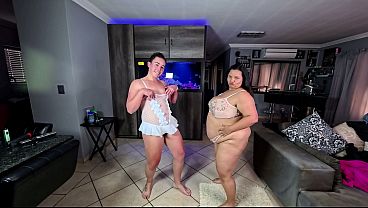 Compilation of BBW & chubby interracial sluts shaking their asses in different lingerie