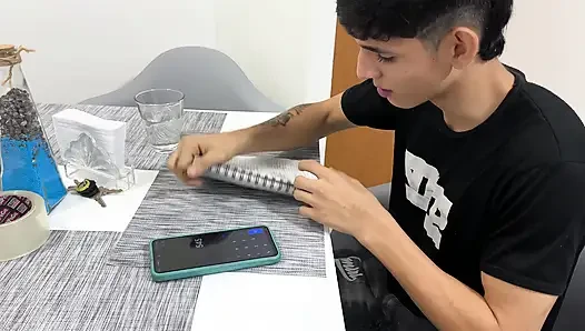 I Watch Young Latina in the Closet After Getting Out of the Shower, We End up Having a Hard Fuck