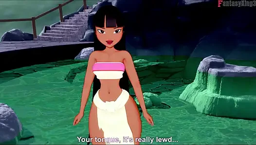 Chel hot deepthroat in the hot springs - El Dorado