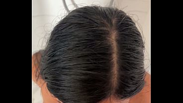 My friend's husband got in the shower with me and I gave him the best blowjob of his life