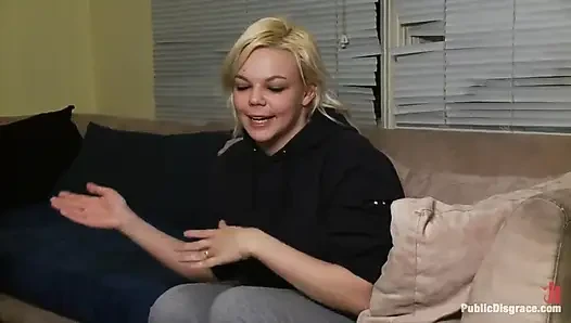 Giant Tits Tied in the Armory