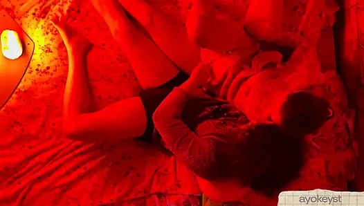 Real homemade sex, foreplay, kisses and juicy creampie