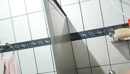 He went to take a shower with me at home