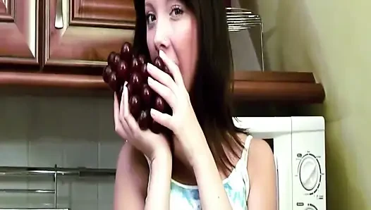 Brunette Fingers Her Dripping Wet Pussy