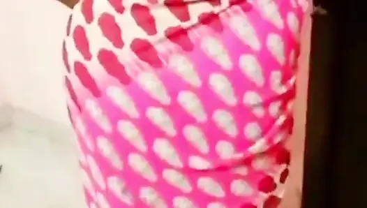A cuckold husband admires the beauty of his sexy Desi wife after asking her to wear a saree.
