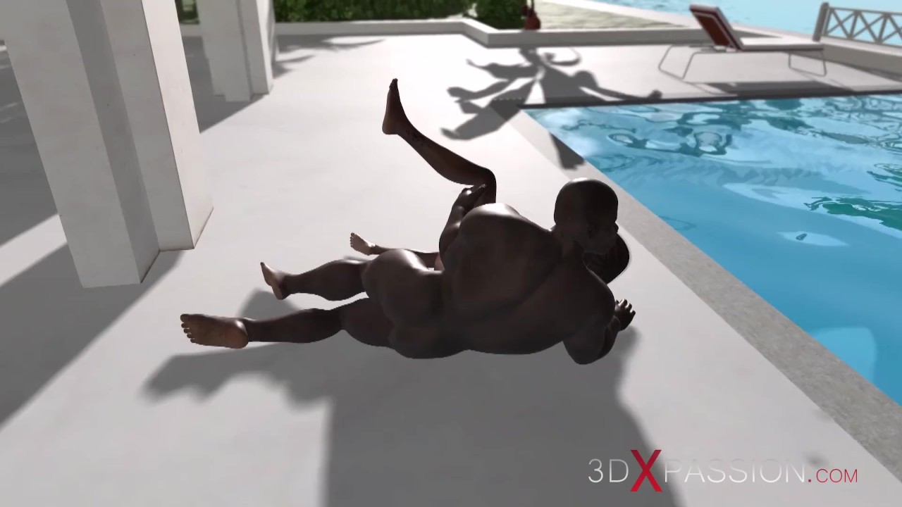 Two girls have really hard rough sex with black men at the villa