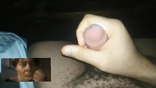 Masturbating