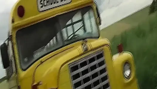 Brunette Takes Hard Outdoor Pounding by Yellow Truck
