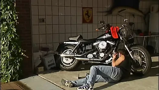 Blonde Horny Get a Hard Fuck by Mechanic with Hard Big Cock