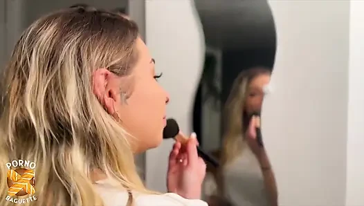 Sienna, Beautiful Blonde with a Dream Body, Has a Good Fuck with Two Big Cocks