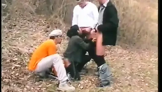 MMMW. Foursome for Beautiful Young Brunette Slut with Spectacular Young Tits