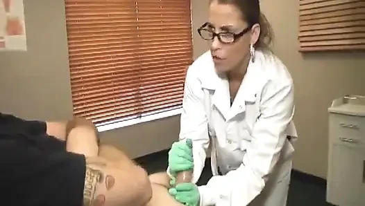 Dr Stacie Starr Examines Billy and Gets Blasted with Cum