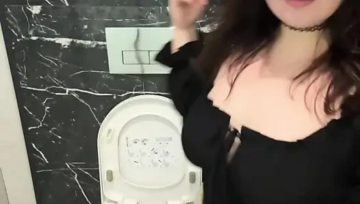 Public bathroom masturbation