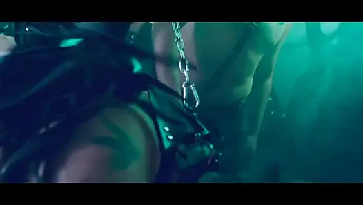 Piss Soaked Latex Gimp Begs for Mature Domme's Golden Shower