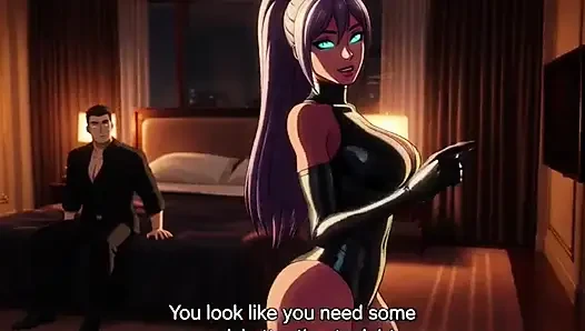 Deadly Cyborg Assassin Nova Seduces & Grinds Her Target Victor in Luxury Penthouse Hot 3D Anime Passion