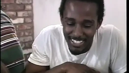 African babe likes different cocks in her mouth while getting her pussy fucked
