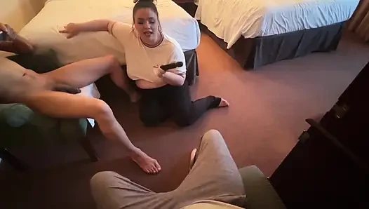 Clit Chastity Cuck Cums Watching