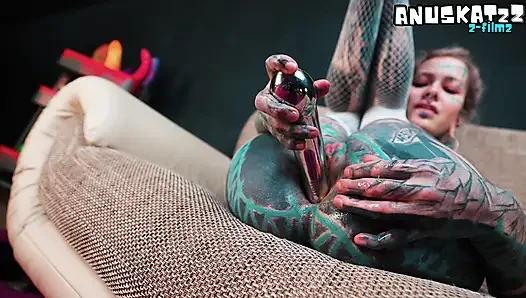 Extreme Anal Solo Silver Toy Prolapse Play