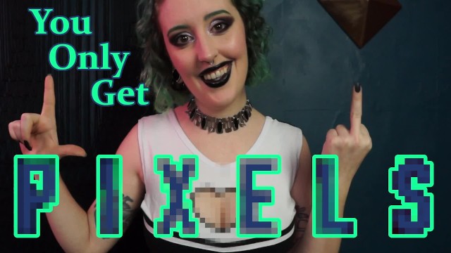 You Only Get Pixels - Cheerleader Mean Denial Censorship Femdom POV Jerk Off Encouragement - Preview
