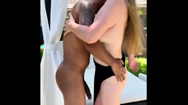 Harmoni Kalifornia Cuckolds her Husband Poolside with the Black Bull Experience