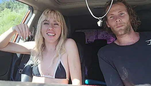 We Got Caught Fucking at a Waterfall with Facial & Cumwalk