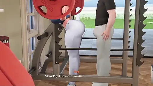 Gwen From Benten Is Fucked During Workout. She Saws My Hard Dick and Fucks