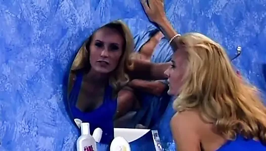 Blonde Sucks Cock Then Takes It Deep