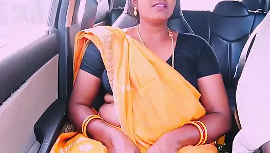 Desi saree maid car sex Telugu dirty talks.