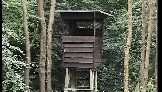 Chubby German MILF Rides Cock and Makes It Cum All Over in Woods