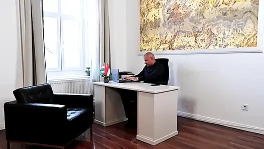 CORRUPTED employee gives away VISA for a FUCK with a SEXY SLUT (Part 1)