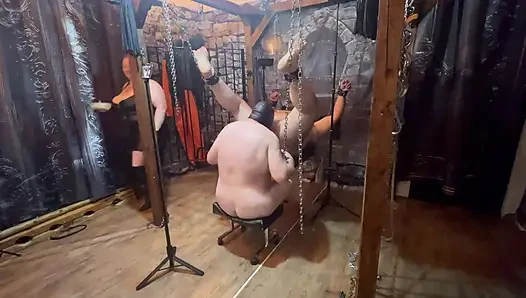 Part 2:- Booboo gets a bit of a cold treat in his cock!