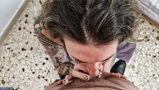 POV Non-Stop Burping Blowjob - Gassy Girl Belches Constantly While Sucking Dick + Massive Cum Facial