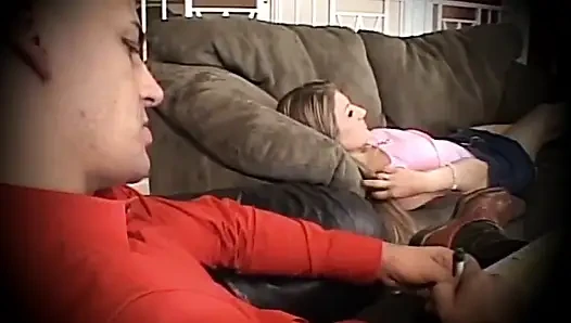Beautiful Blonde Fucked by Huge Cock and Cumshot in Mouth with Two Fingers in Her Ass