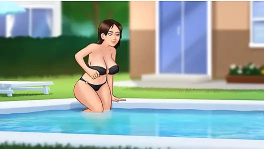 Summertime Saga - gameplay -roleplay - jenny swimming pool fucking scenes