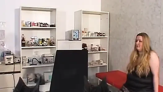 Mature Blonde MILF Spread Wide for Doctor's Toy
