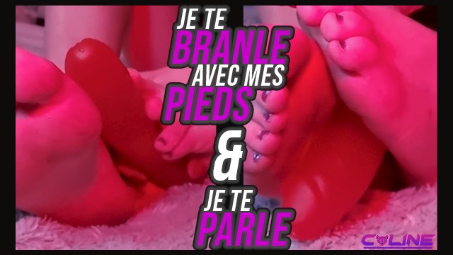 FR | I masturbate you with my feet and i speak with you | Footjob SlutCaline