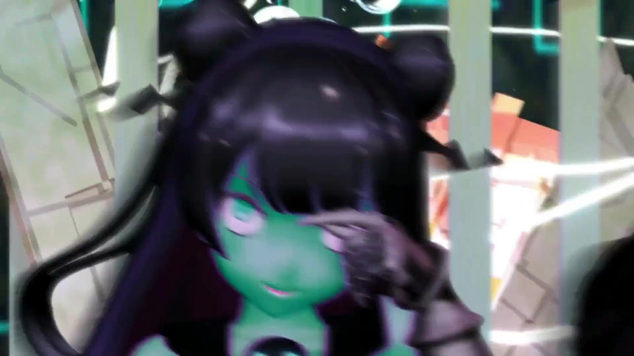 Kancolle Light Cruiser Demon Hentai Nude Dance Monster Girl MMD 3D Dark Green Body Color Edit Smixix