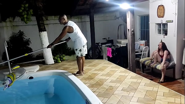 My husband went out and forgot to leave the money for the pool cleaner.