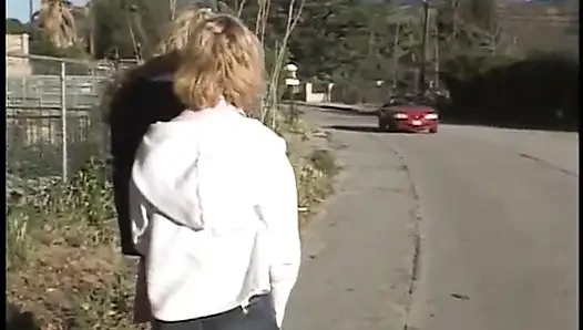 Two sexy blondes does foursome with black dudes