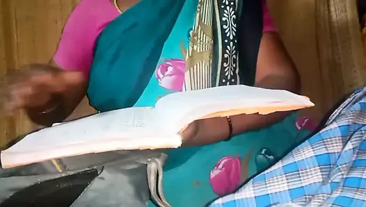 Tamil Tuition Teacher handjob with boyfriend cock