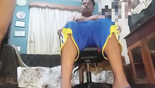 Big ass housewife riding cock before doing house cleaning