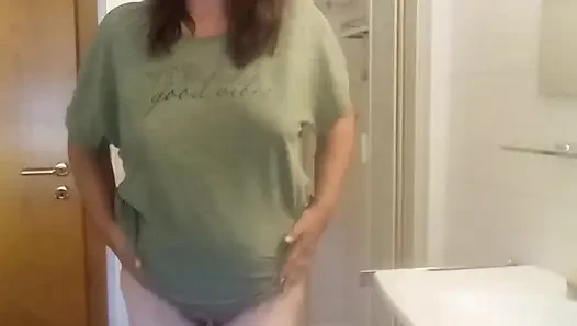 The scent of last night mature MILF in the shower 52 and uncensored