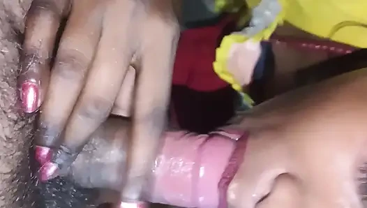Indian desi girl Mouth fucking Cum in mouth deep throat face fuckin cum on face