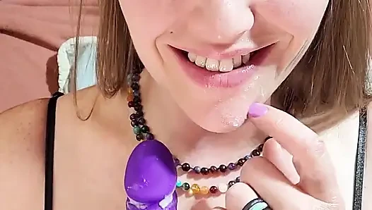 Testing Two Toys the Vibrating Thrusting Dildo and the G Spot Vibrator Dildo with 360 Rotating Ball
